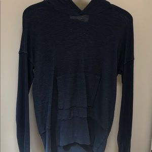 Bloomingdales thermal hoodie in navy